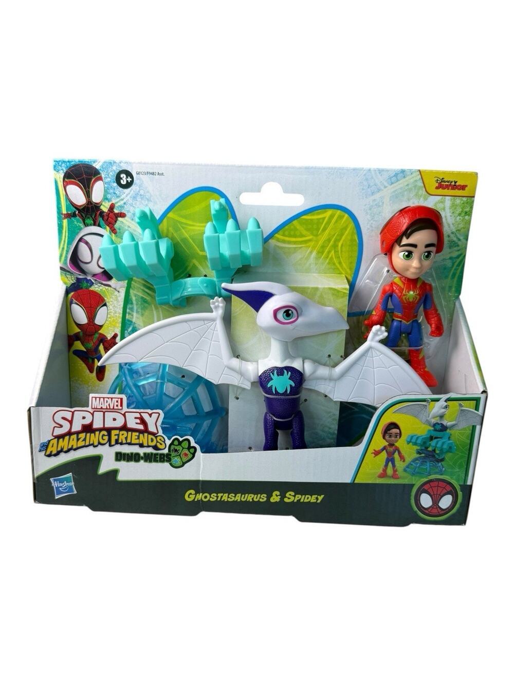 Hasbro Marvel Spidey and His Amazing Friends Dino-Webs 5" Ghostasaurus & Spidey